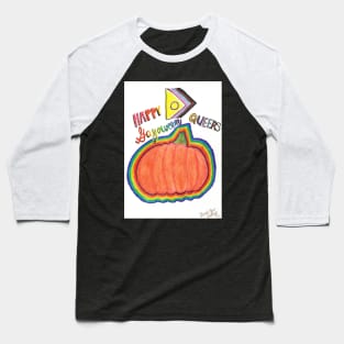 Happy Gayoween Queers Baseball T-Shirt